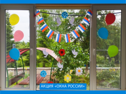 Участие в акции "Окна России"
