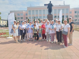 Участники школы скандинавской ходьбы  из Суздальского района шагали вместе со всей Владимирской областью!