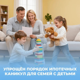 Ипотечные каникулы для семей с детьми станут доступнее ⁣