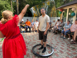 Шоу мыльных пузырей