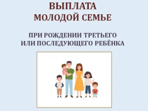 Единовременная выплата при рождении третьего (и последующих) ребёнка для молодых многодетных семей Владимирской области 