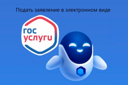 Напоминаем о наличии возможности подать заявление в электронном виде на gosuslugi.ru по следующим государственным услугам: