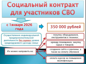 Социальный контракт семьям участников СВО