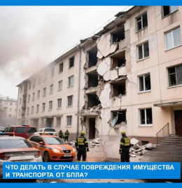 Алгоритм действий в случае повреждения имущества и транспорта от БПЛА