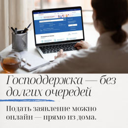 Как получить поддержку от государства за 10 минут?