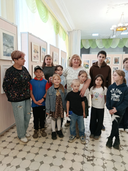 Пейзаж акварелью