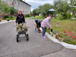 Осенний субботник с проживающими