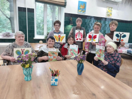 Аппликация из геометрических фигур