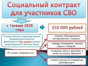 Мера поддержки-социальный контракт семьям участников СВО