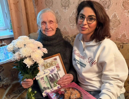 Поздравление долгожителя со 100-летним Юбилеем.