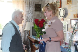 Поздравление ветерана.