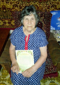 Поздравление с 90-летним юбилеем долгожителя г.Владимира Мурышкиной Ольги Филипповны