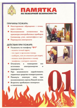 Правила поведения при пожарах в быту