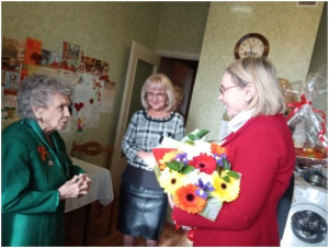 Поздравление со 100-летним Юбилеем долгожителя г.Владимира. 