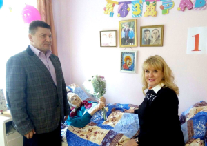 Поздравление с 101-м Днем рождения долгожителя г.Владимира.