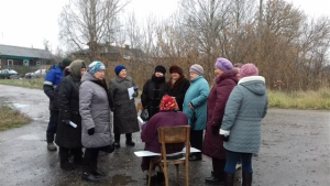 Встреча с населением д. Шульгино Встреча с населением д. Шульгино