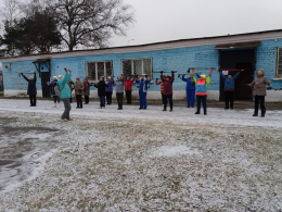 Предновогодний праздничный флешмоб здоровья