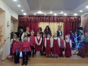 В гости на колядки приехали ребятки