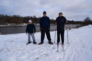 05.02.2020 Прогулка на лыжах и снегоступах по берегу Клязьмы.