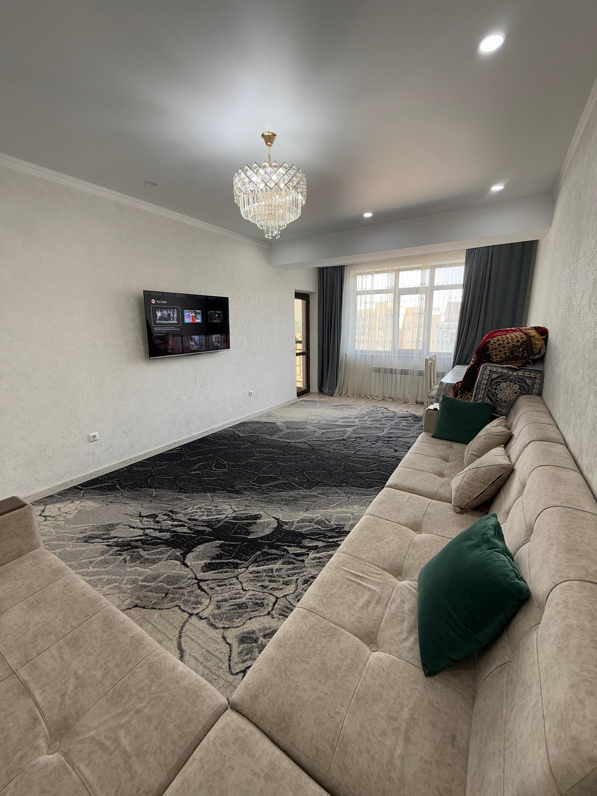 Элитка, 3 ком, 100 м2, этаж 5/14, ж/к Ихлас Джал-15, Сост: Евроремонт - фото 2