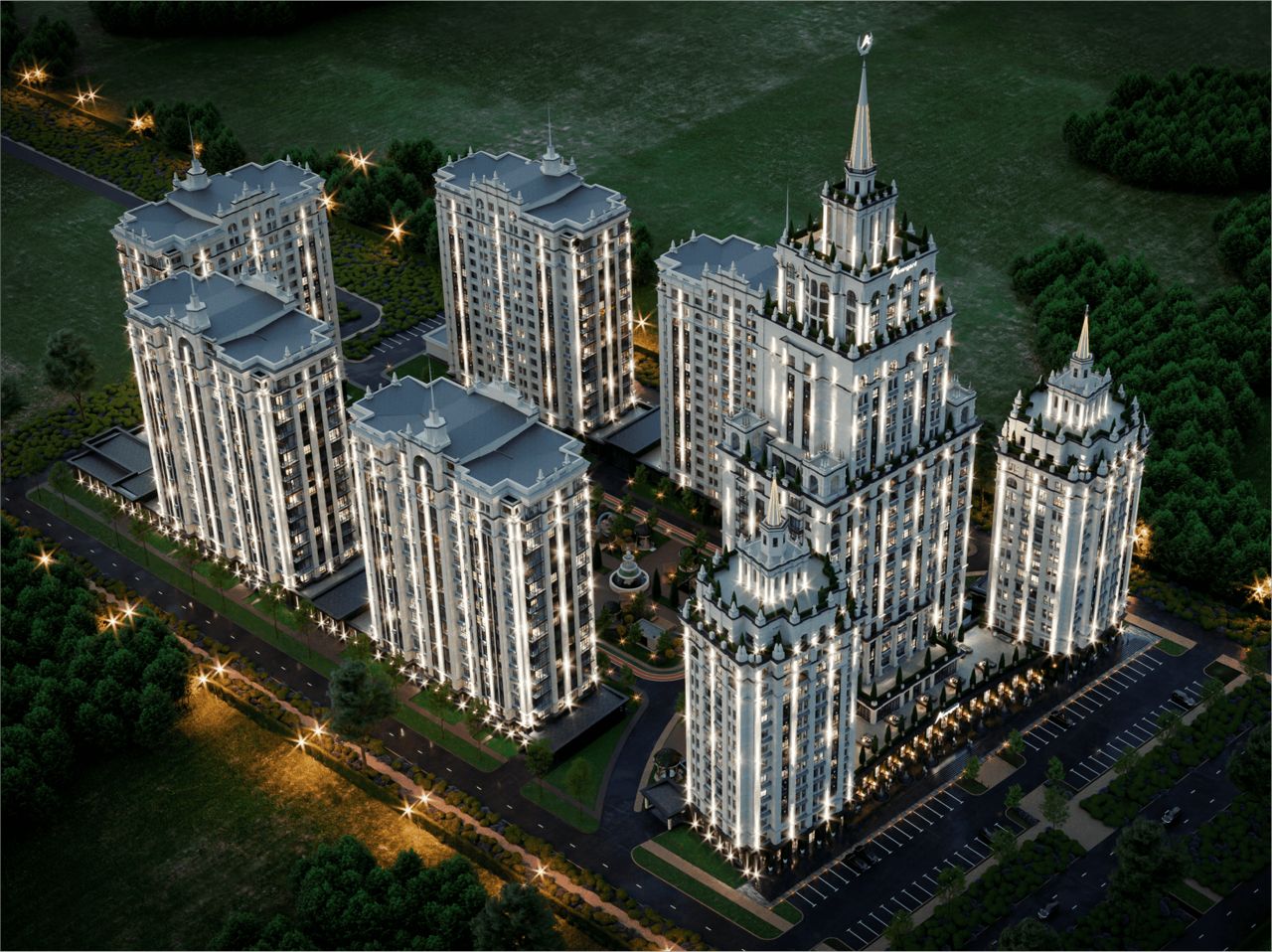 Элитка, 2 ком, 78 м2, этаж 12/16, ж/к Москва Сити (Moskva City Микрорайон Асанбай), Сост: Строящийся ПСО - фото 4