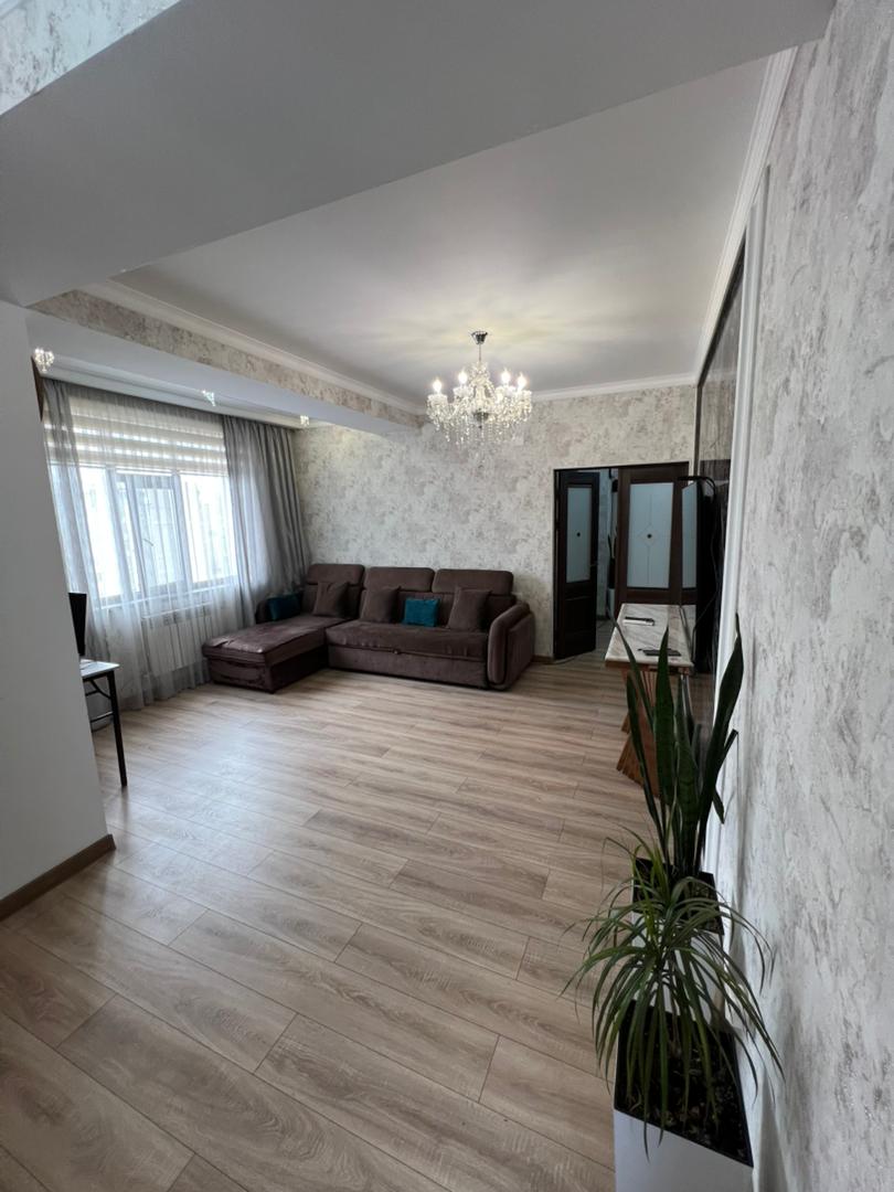 Элитка, 3 ком, 88 м2, этаж 10/12, ж/к НурСтройМонтаж, Сост: Евроремонт - фото 1
