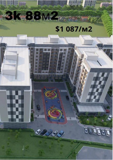 Элитка, 3 ком, 89.22 м2, этаж 1/10, ж/к Кут Орго (Kut Orgo), Сост: Сдан ПСО - фото 8