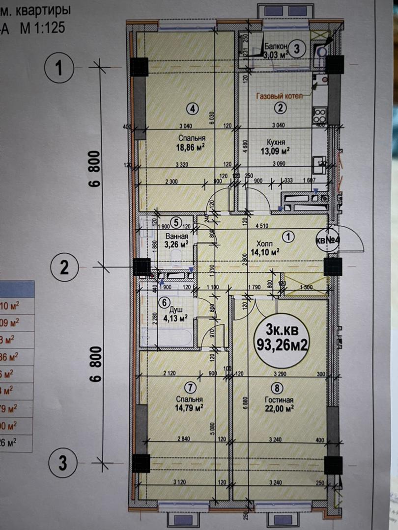 Продажа, Элитка, 3 ком, 93.32 м2, этаж 7/14, ж/к Prime Holding - фото 2