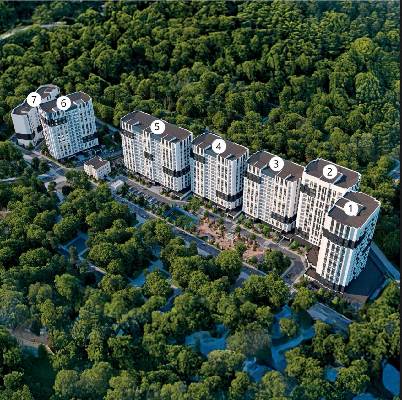 Элитка, 1 ком, 47 м2, этаж 7/9, ж/к Элиф Гарден/Elif Garden - фото 3