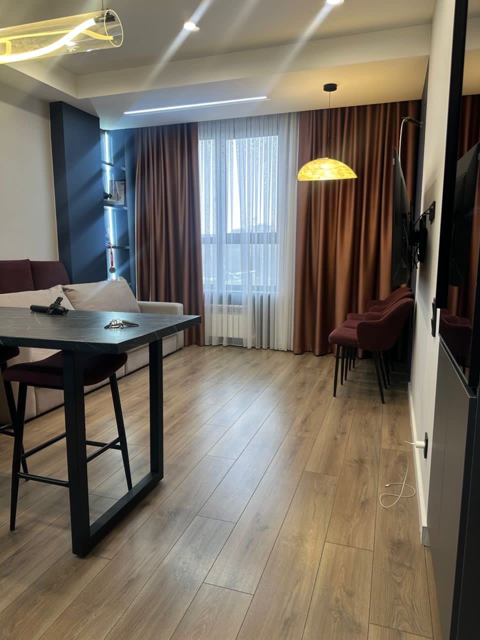 Элитка, 2 ком, 55 м2, этаж 6/14, ж/к Нурзаман Сити (Nurzaman City), Сост: Евроремонт - фото 3