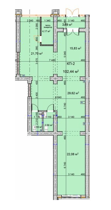 Коммерческая, 100 м2 - фото 2