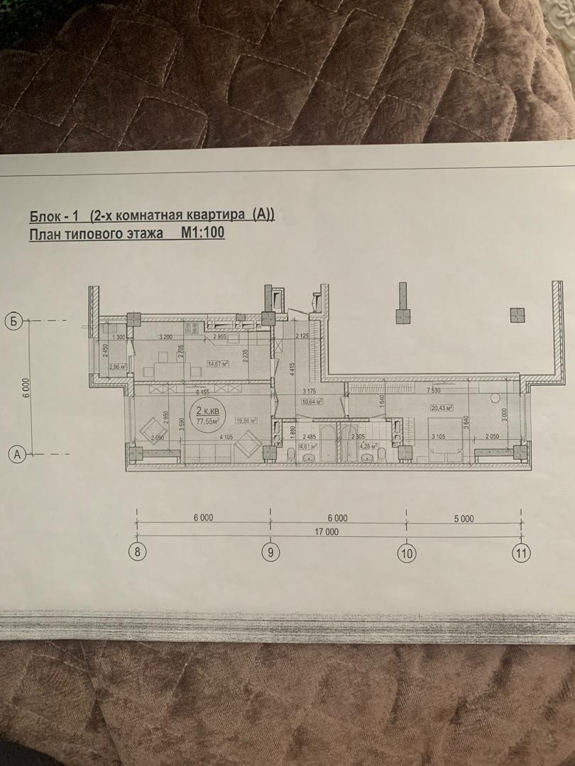 Продажа, Элитка, 2 ком, 77 м2, этаж 5/12, ж/к Атлантис-2 (Atlantis-2), Сост: Строящийся ПСО - фото 2