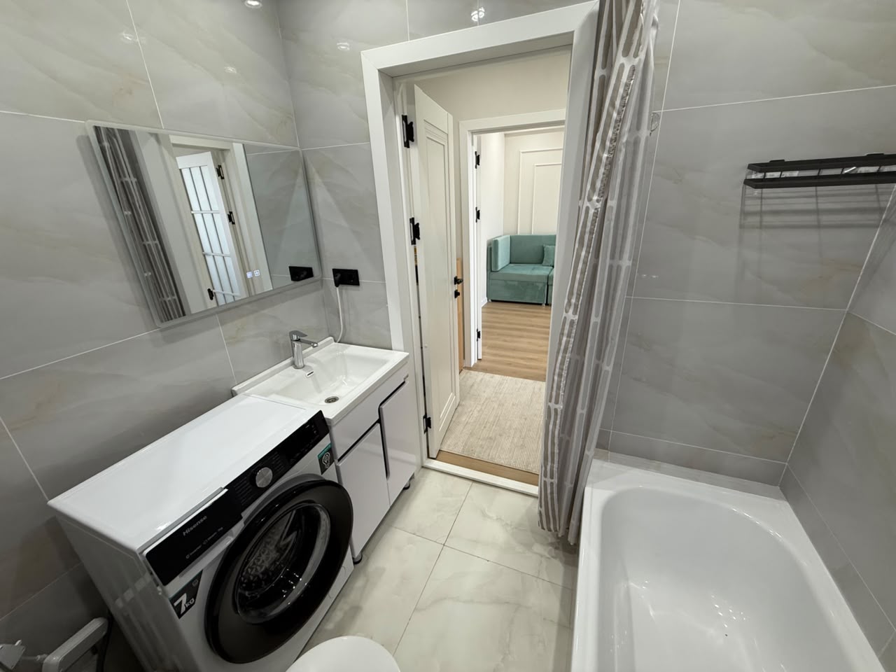 Элитка, 1 ком, 37 м2, этаж 5/14, ж/к Ала-Тоо (Ala-Too), Сост: Евроремонт - фото 8