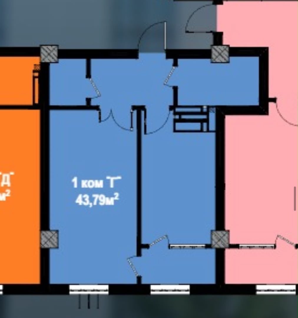 Продажа, Элитка, 1 ком, 44 м2, этаж 13/16, ж/к Prima construction, Сост: Сдан ПСО - фото 5