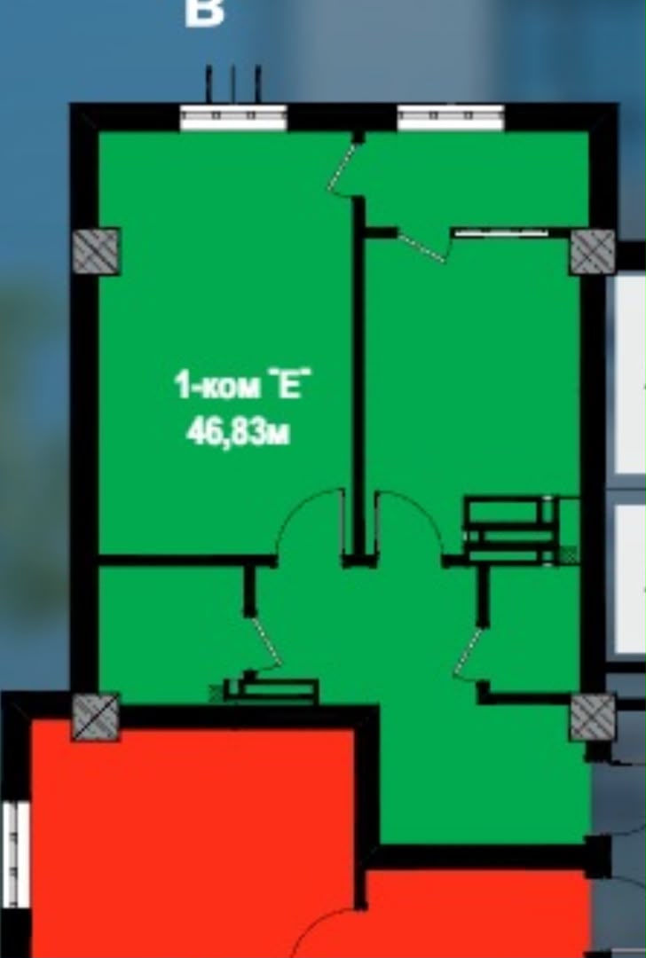 Продажа, Элитка, 1 ком, 47 м2, этаж 8/16, ж/к Prima construction, Сост: Сдан ПСО - фото 6