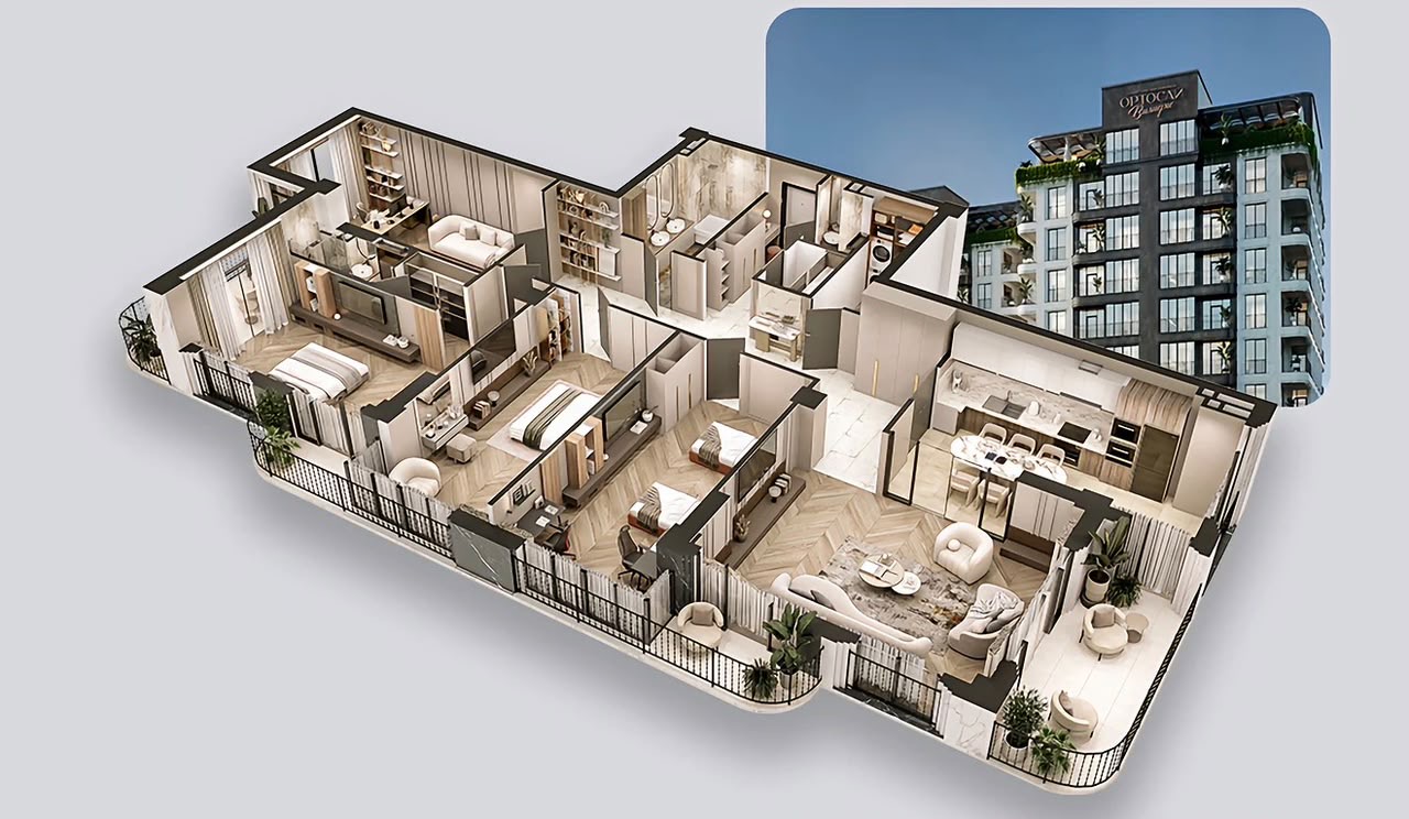 Элитка, 218 м2, этаж 2/9, ж/к ORTOSAY VILLAGE, Сост: Сдан ПСО - фото 2