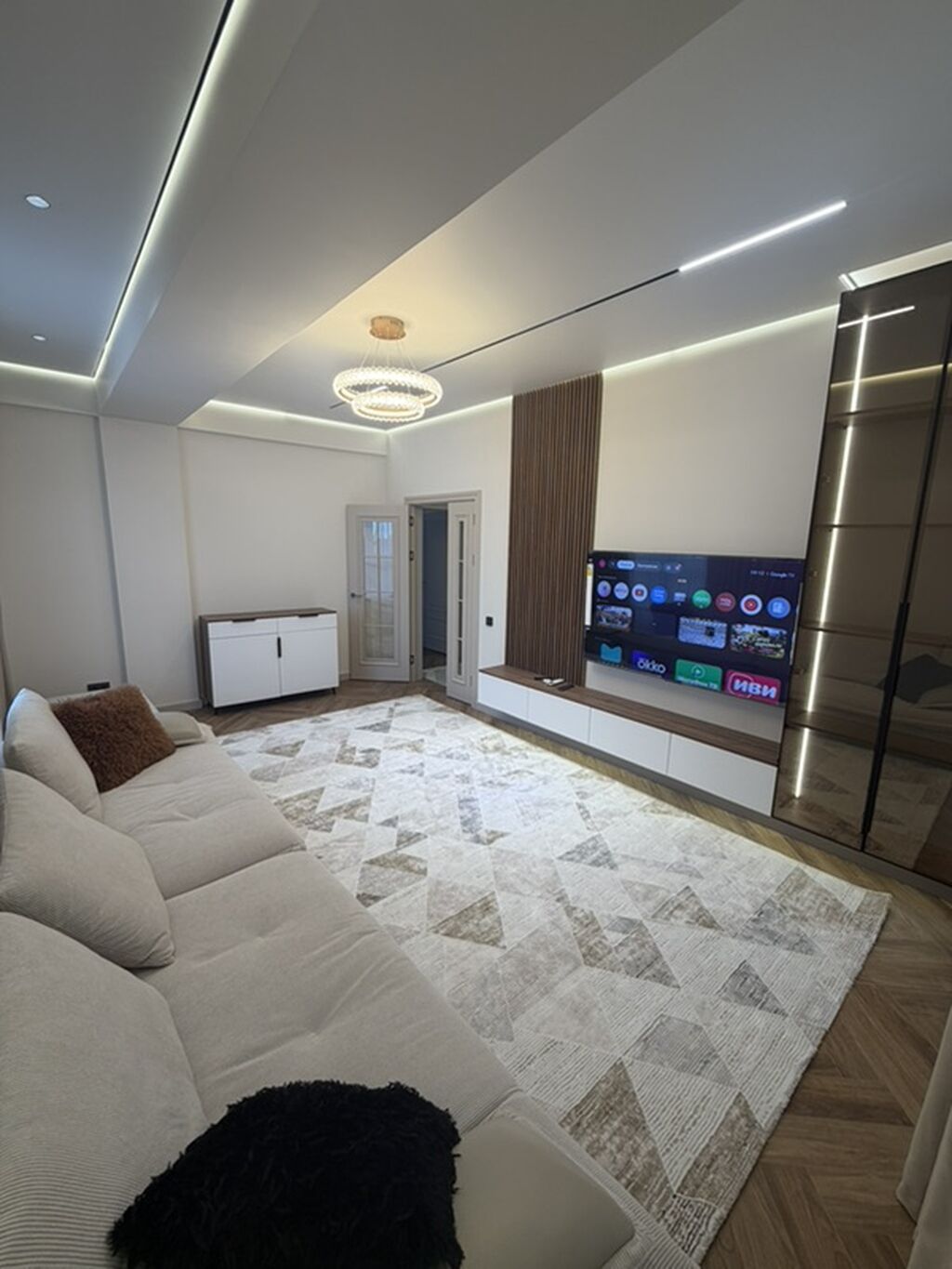 Элитка, 3 ком, 95 м2, этаж 3/9, ж/к Сейтек, Сост: Евроремонт - фото 13