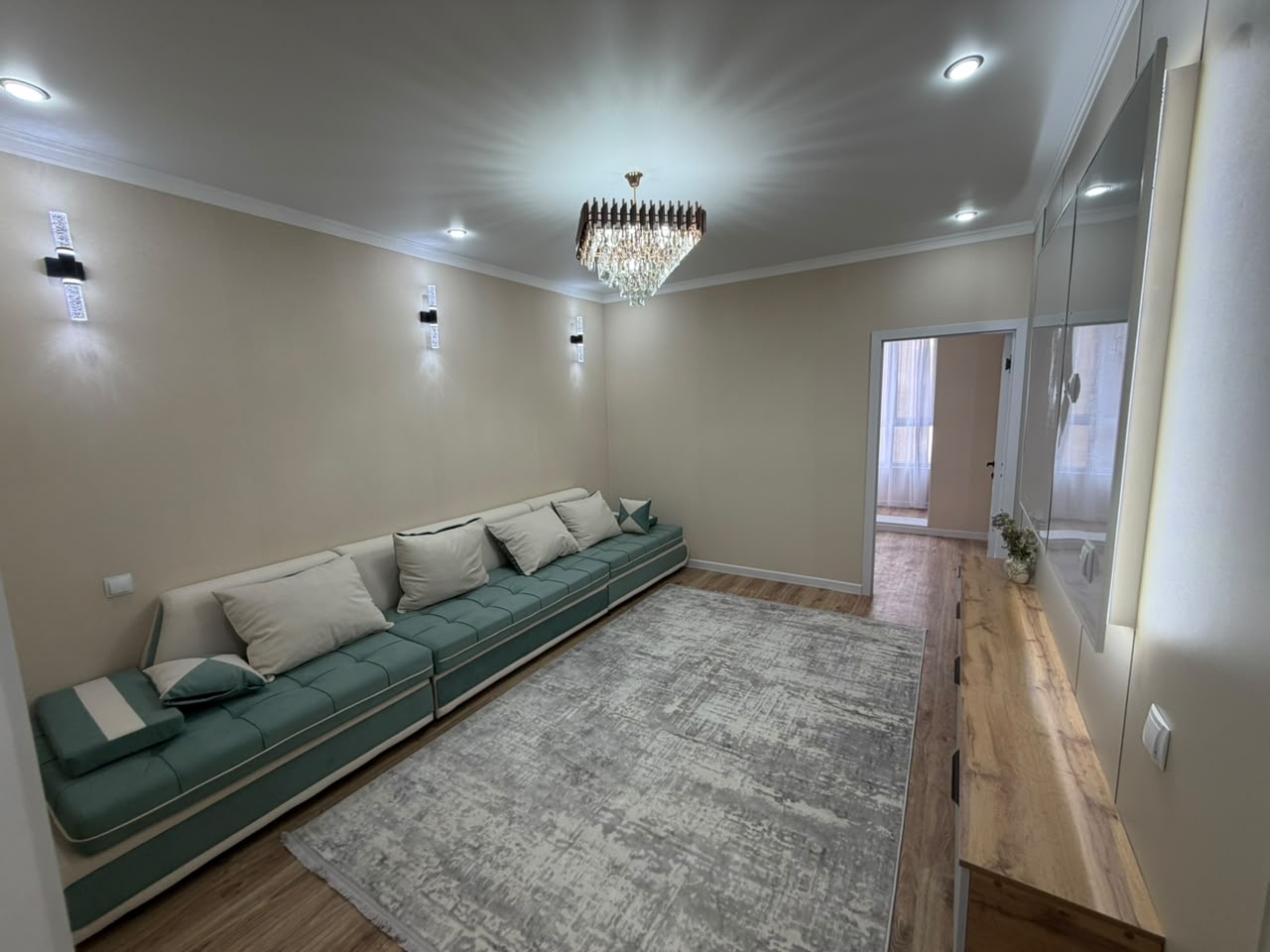 Элитка, 2 ком, 78 м2, этаж 2/9, ж/к Aalam City, Сост: Евроремонт - фото 3
