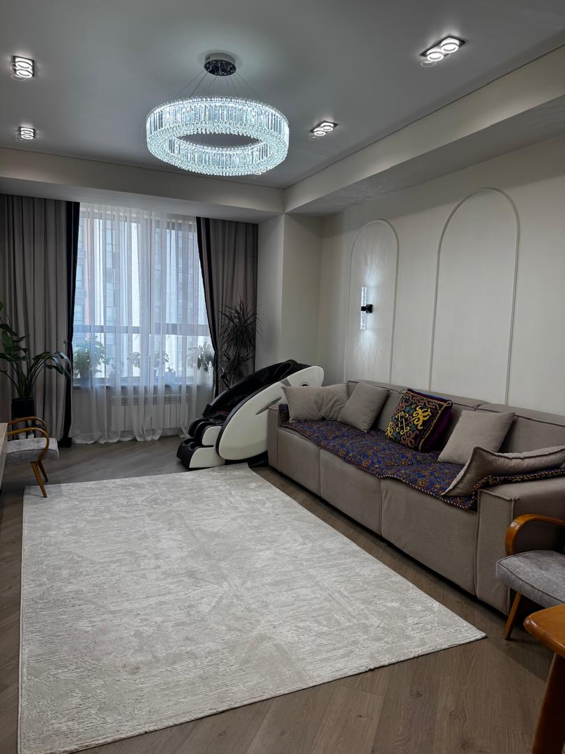 Элитка, 3 ком, 100 м2, этаж 5/11, ж/к Нурзаман Сити (Nurzaman City), Сост: Евроремонт - фото 5