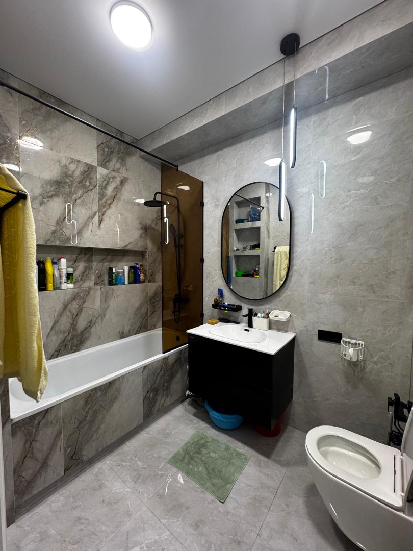 Элитка, 3 ком, 100 м2, этаж 5/11, ж/к Нурзаман Сити (Nurzaman City), Сост: Евроремонт - фото 9