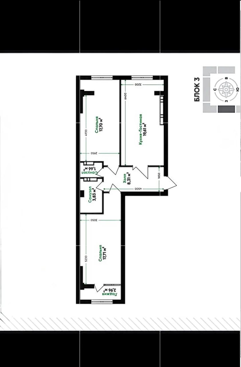 Продажа, Элитка, 2 ком, 72 м2, этаж 11/12, ж/к Esentai (Эсентай), Сост: Сдан ПСО - фото 8