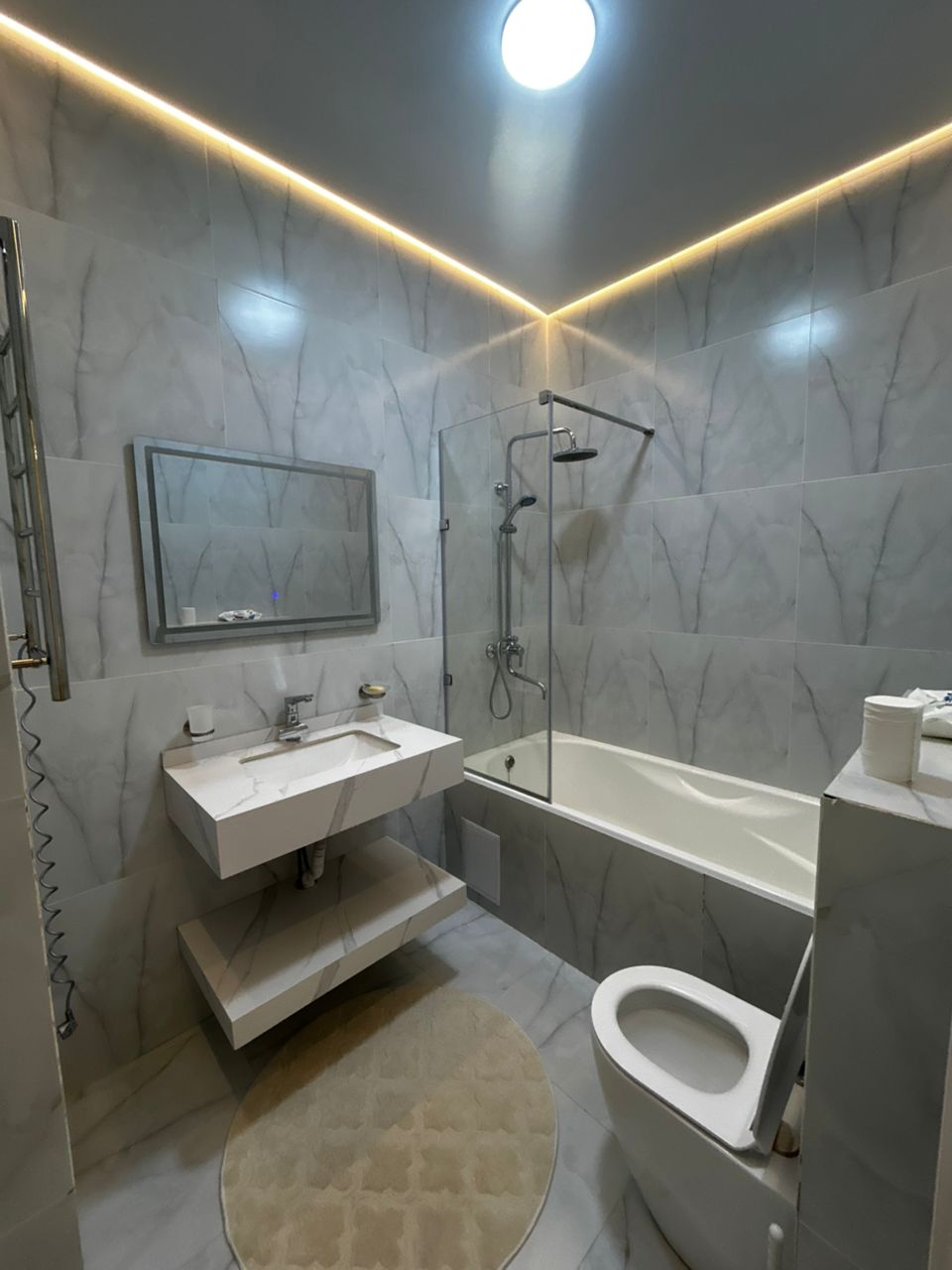 Элитка, 3 ком, 138 м2, этаж 3/10, ж/к Асанбай Ордо (ЖК Флоренция), Сост: Евроремонт - фото 11