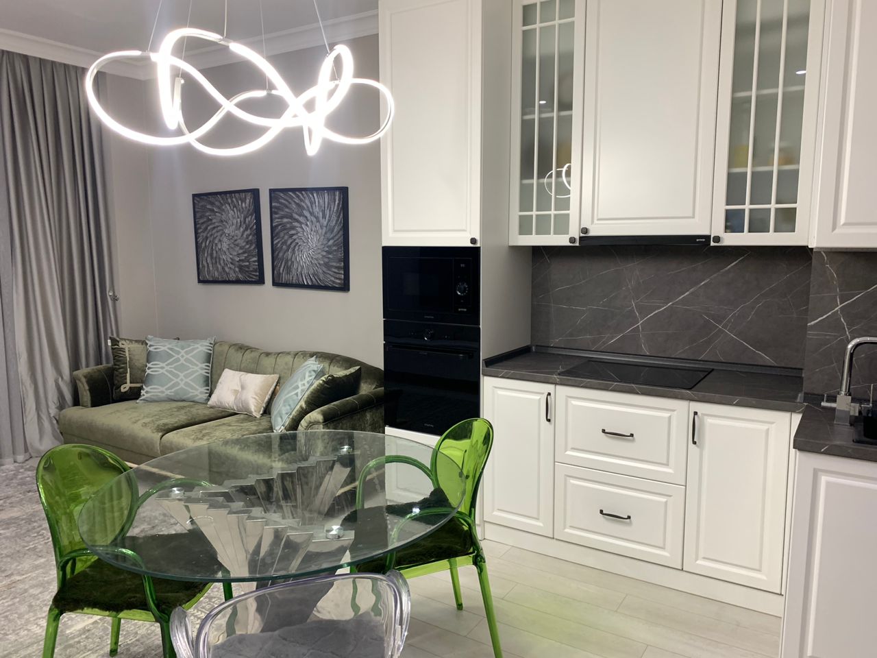 Элитка, 66 м2, этаж 8/16, ж/к Elite Residence(Ток/Исанова), Сост: Евроремонт - фото 5