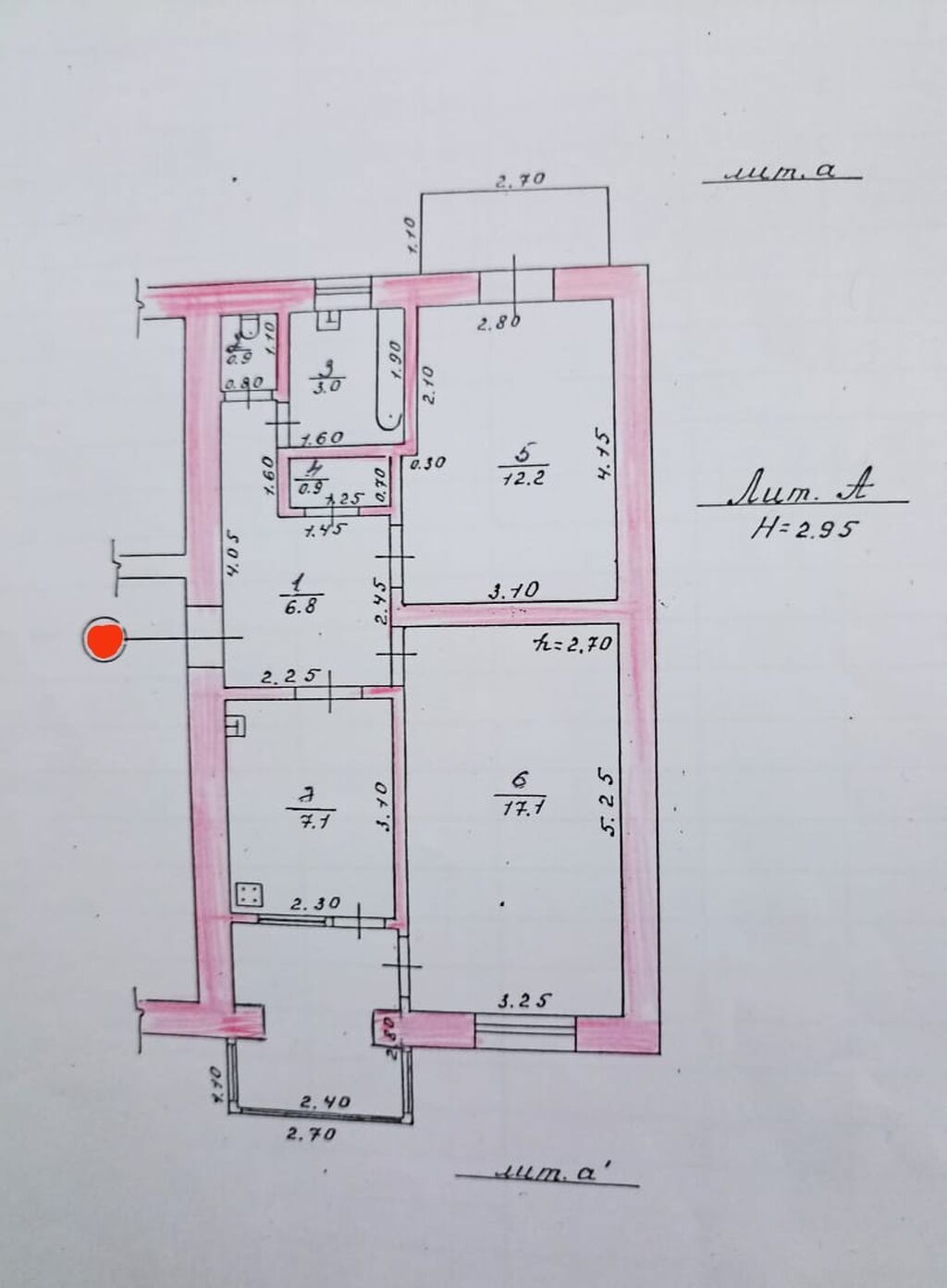 Продажа, Индивидуальный проект, 2 ком, 58 м2, этаж 2/5, Сост: Среднее - фото 5
