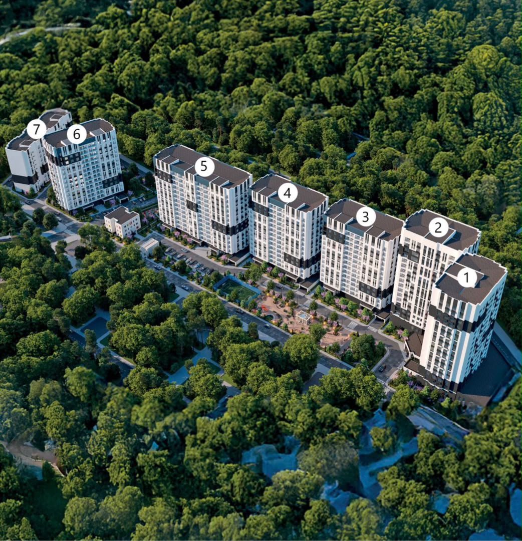 Элитка, 2 ком, 63 м2, этаж 4/14, ж/к Элиф Гарден/Elif Garden, Сост: Строящийся ПСО - фото 5