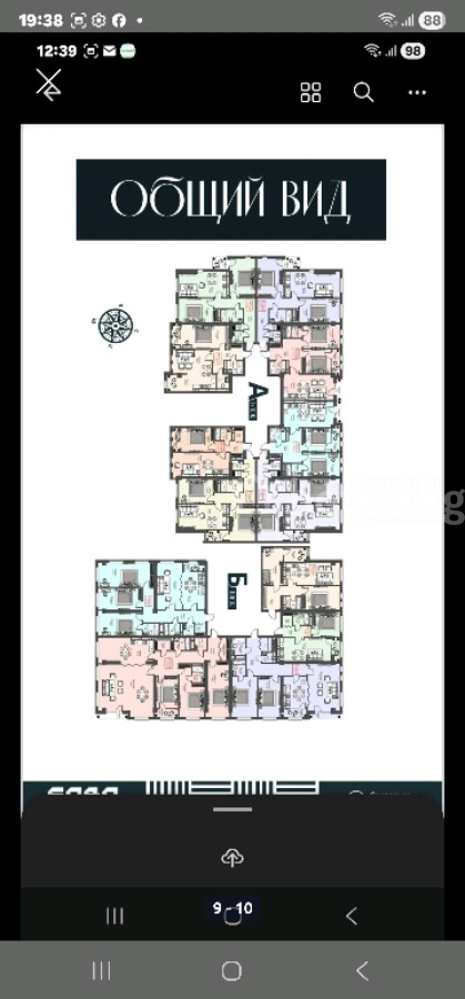 Элитка, 54 м2, этаж 8/14, ж/к ЖК Boston Tower, Сост: Строящийся ПСО - фото 1