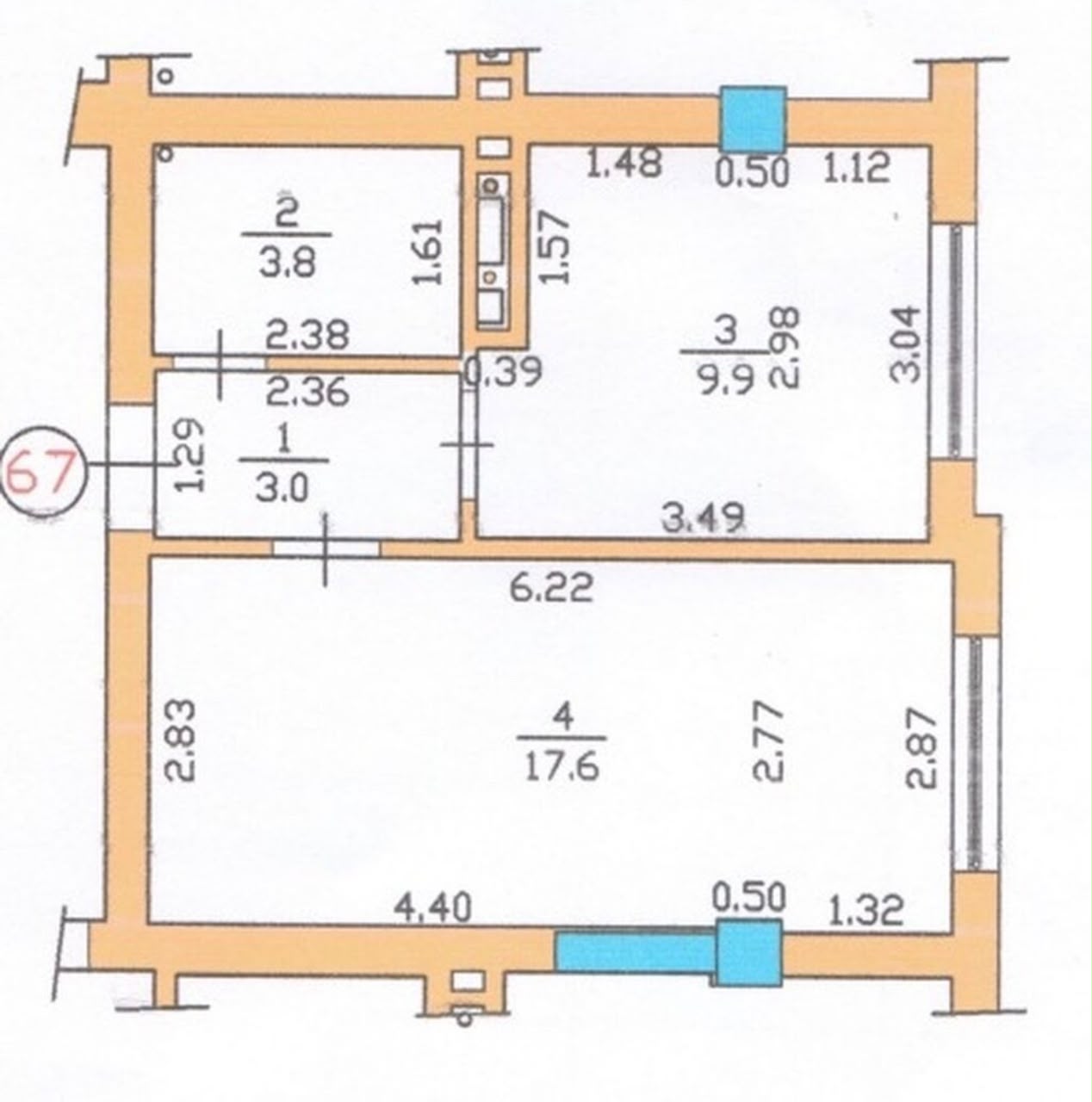Элитка, 35 м2, этаж 5/8, ж/к ЖК Ала Тоо, Сост: Хорошее - фото 2