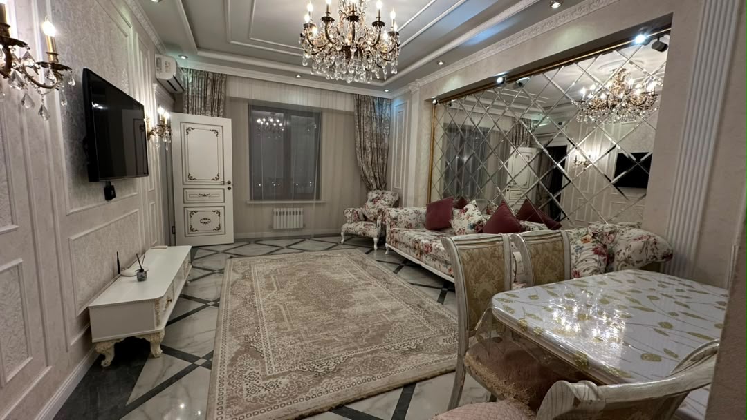 Элитка, 2 ком, 57 м2, этаж 11/14, ж/к Асыл Таш, Сост: Евроремонт - фото 4