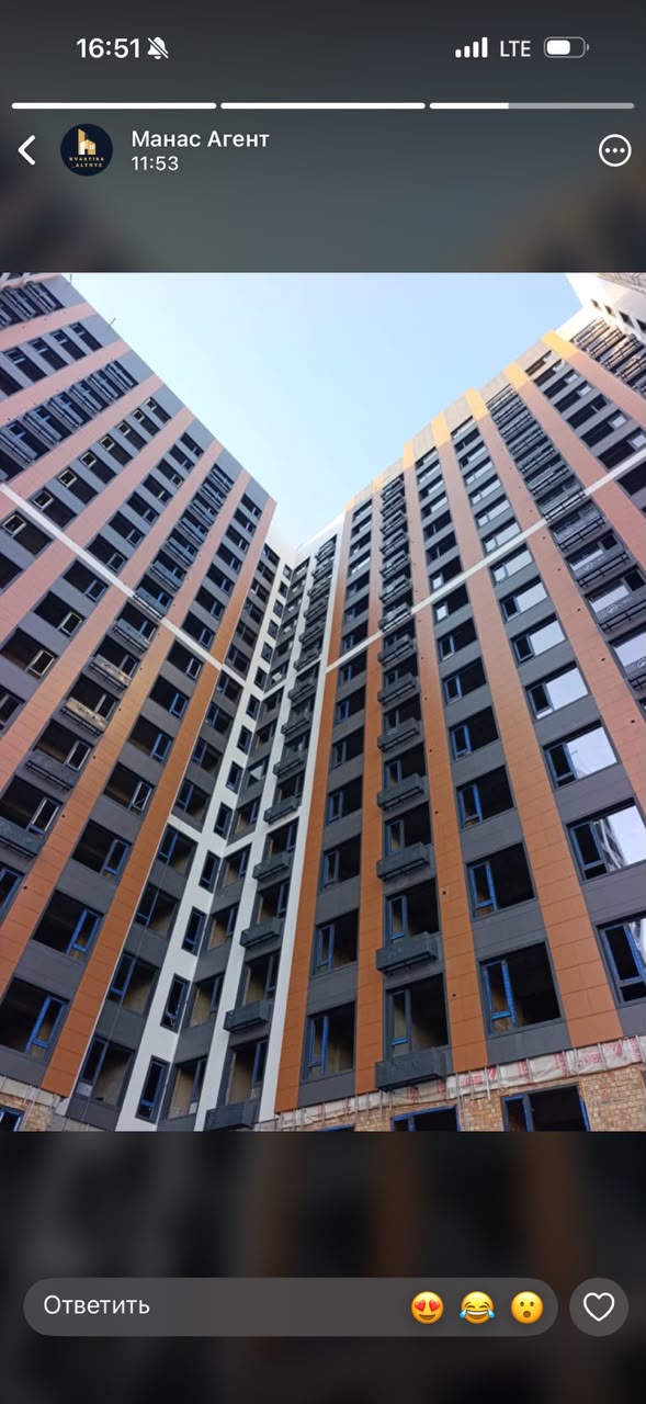 Элитка, 1 ком, 53 м2, этаж 14/16, ж/к Madina Residence/Мадина Резиденс, Сост: Сдан ПСО - фото 3