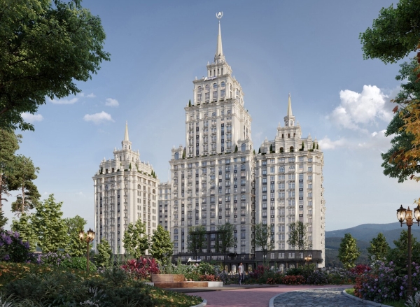 Элитка, 4 ком, 164 м2, этаж 6/15, ж/к Москва Сити (Moskva City Микрорайон Асанбай), Сост: Строящийся ПСО - фото 1